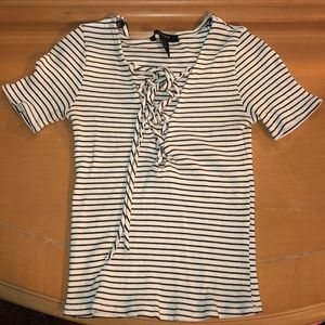 Stripped tight fitting shirt